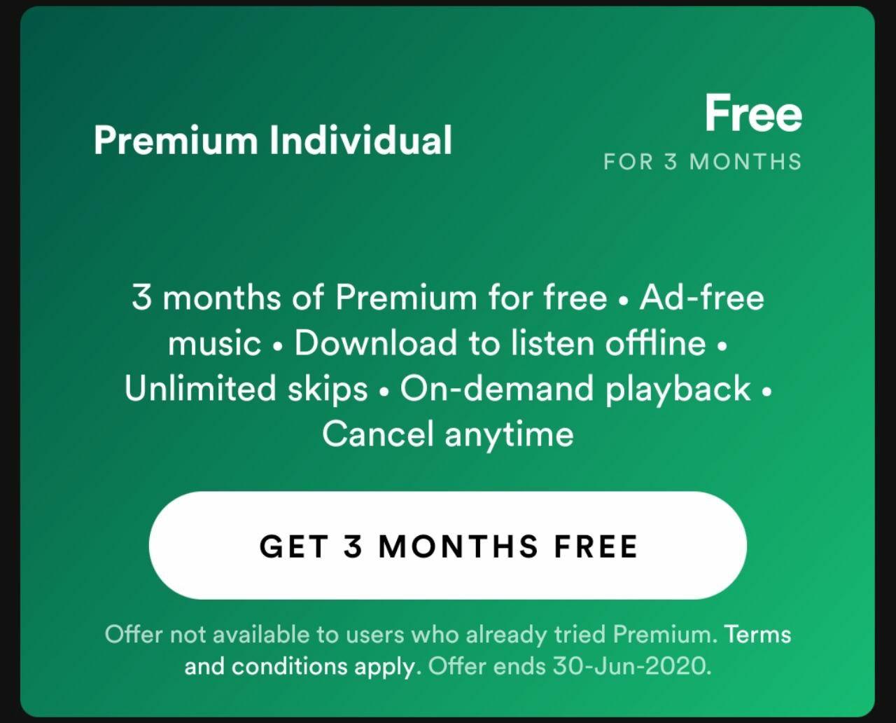 Spotify free trial